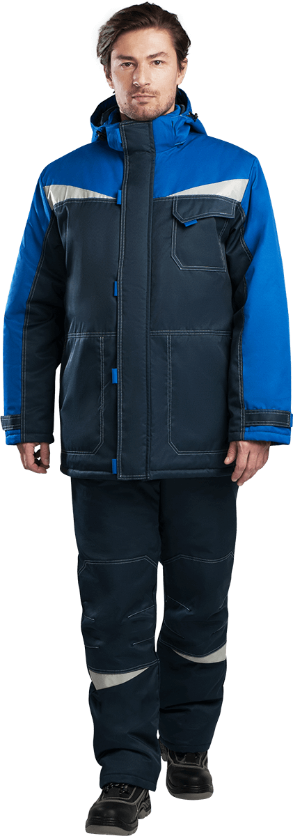 Костюм КМ-10 ЛЮКС, утеплённый, синий-василек